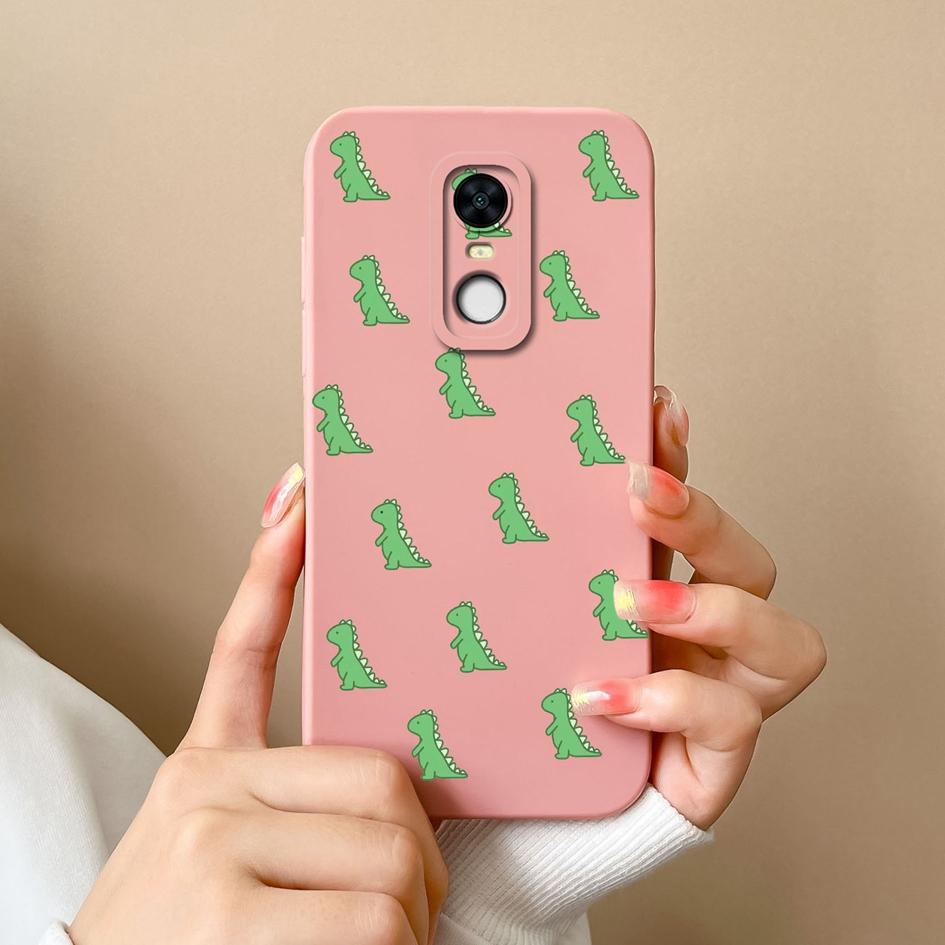 Чехол для Redmi Note 8 7 7S 9 9S 9T 10 10S 10T 5 K80 Pro Max Plus Naughty Dinosaur Patterns Мягкий силиконовый чехол премиум-класса для защиты Redmi Capa
