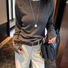La Chapelle Korean-Style Polo Collar Knit Pullover