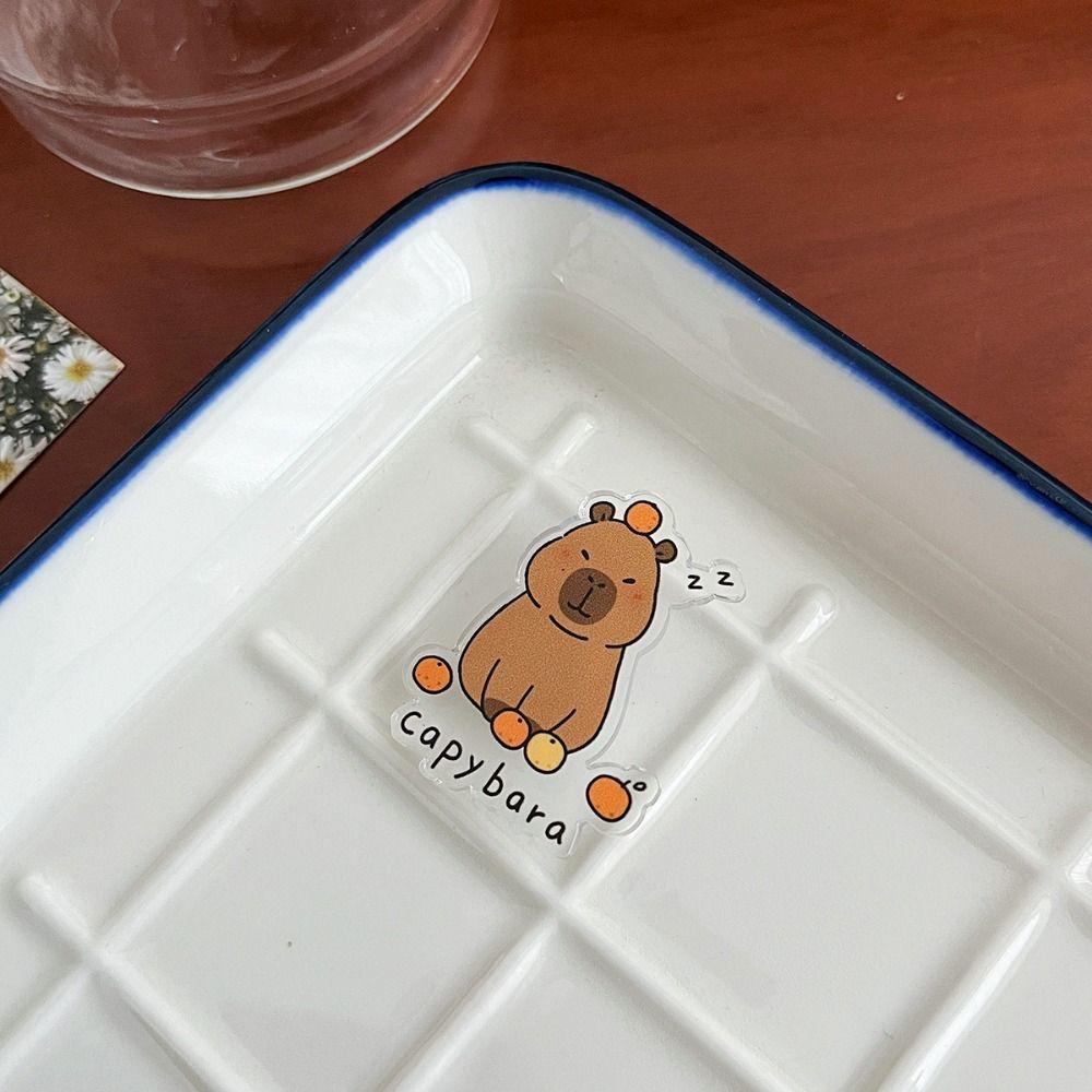 Милая брошь капибара, значок животного Капибара, булавка с изображением капибары, унисекс