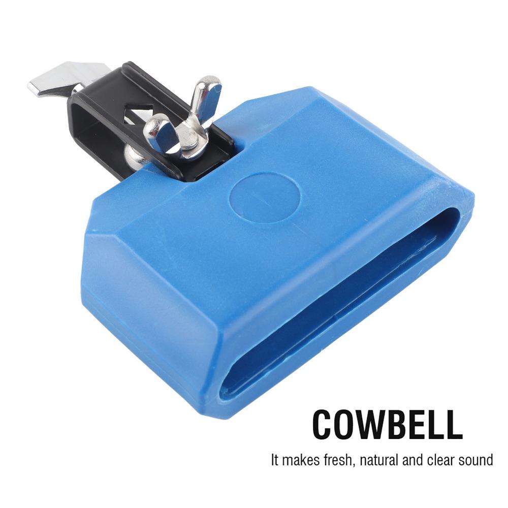 ABS+Metal Plastic Cowbell Blue+Yellow Musical Instrument Accessories Percussion Practice