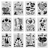 12Pcs Valentine's Day Decorative Stencil PET Painting Template for Painting On Paper Canvas Wood Plastic Wedding Party Decor