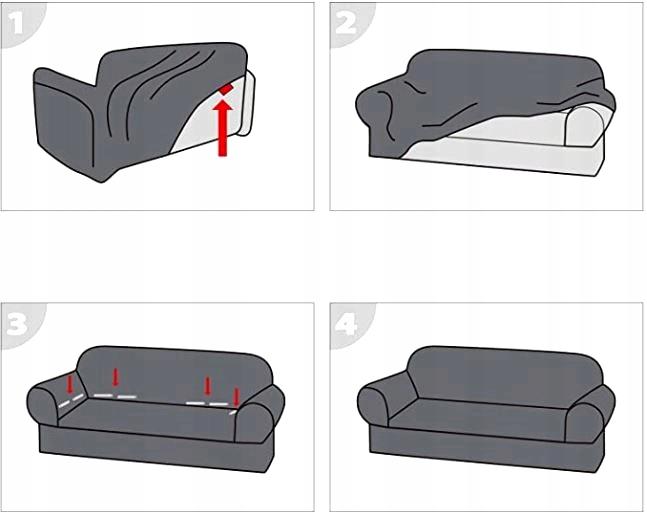 Gray Velvet Sofa Cover for 3 Seaters [22X3]