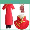 Изысканный красный костюм для косплея Gintama Kagura, униформа, платье и комплект брюк для поклонников аниме