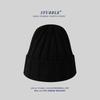 Solid Color Light Version Knitted Hat for Men and Women Korean Style Versatile Big Head Circumference Showing Face Small Woolen Hat Conical Top Hat