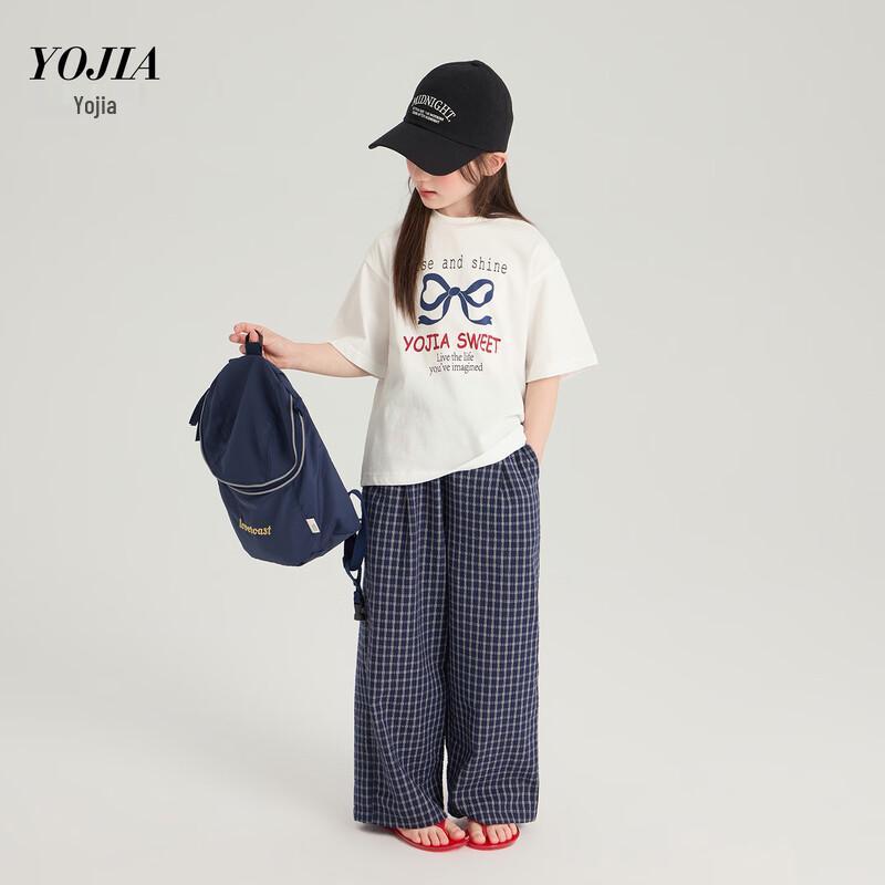 Летняя футболка с коротким рукавом для девочек YOJIA