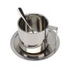 Stainless Steel Coffee Cup Set Double Walled Rustproof Modern Latte Cappuccino Tea Cup for Homes
