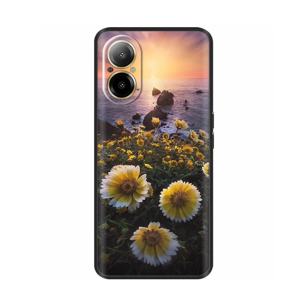 Для Realme C67 4G Чехол Накладка на телефон Крутой Милый Мягкий Гладкий Жидкий Силикон Бампер Для Oppo Realme C67 Полная Защита Задняя Крышка