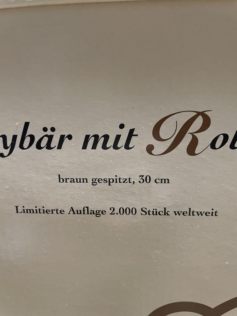 [Б/У] Плюшевый мишка Steiff с Roroplan Ограниченный выпуск 2000 штук по всему миру