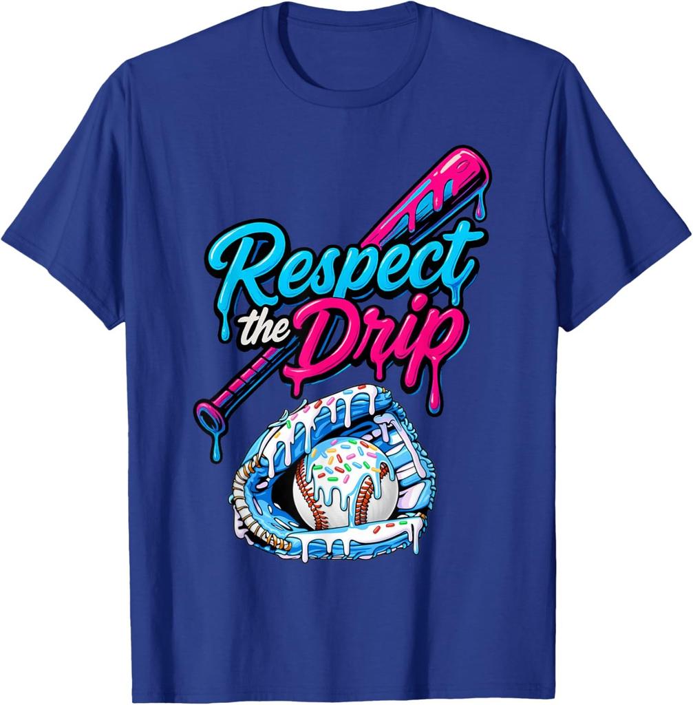 Baseball Drip Cream Sprinkles Baseball Glove T-Shirt
