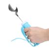 Anti-Shake Elderly Auxiliary Tableware Angle Adjustable Stainl Steel Fork and Spoon  Household