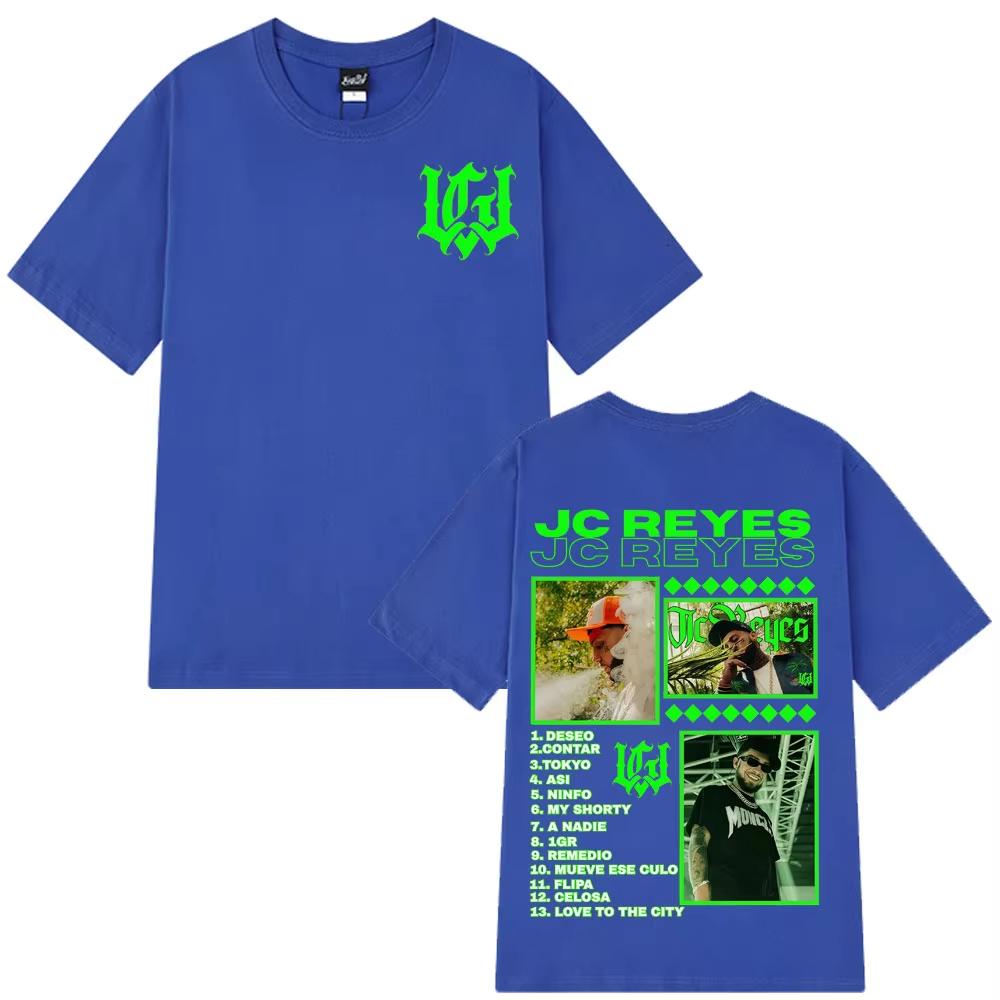 Rapper JC Reyes 2025 Tour Concert Graphic Print Unisex Casual Loose Hip‑Hop Harajuku Street‑Style T-shirt