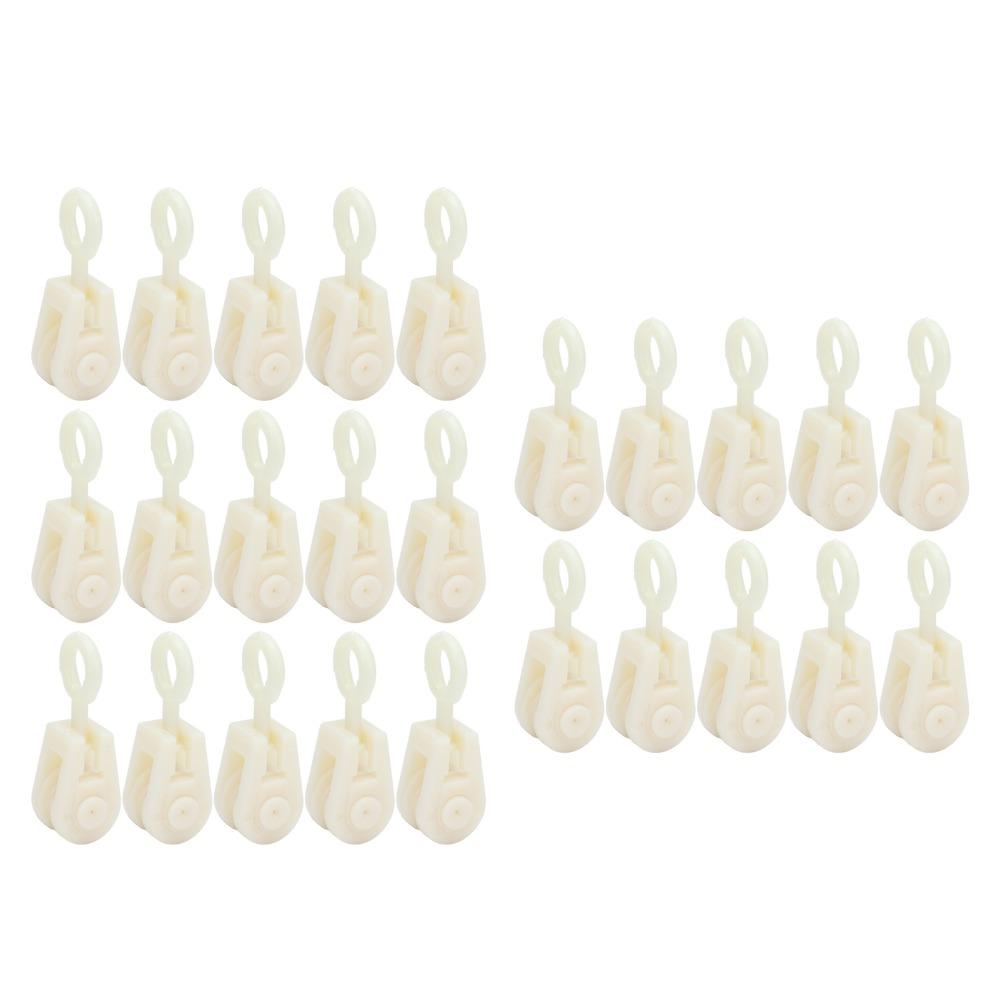 25pcs Plastic Fixed Pulley System Wear Resistant Chicken House Pulley Chicken House