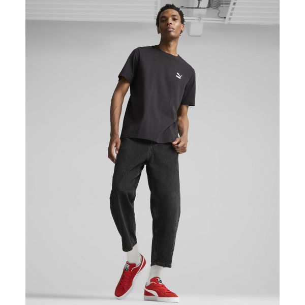 Puma Suede Classic На все времена Красные Мужские Кроссовки Белые 399781-02