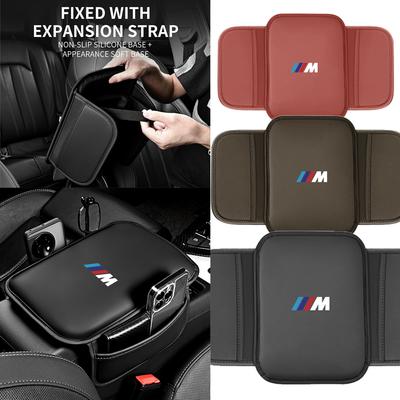 Подушка подлокотника автомобиля с боковым карманом для хранения для M E46 E90 E60 F30 Tour Защитная накладка на подлокотник центральной консоли