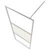 VidaXL Italian Walk-in Shower Wall Shower Cabin Shower Partition Bathroom Home Interior Glass ESG Stone 146651