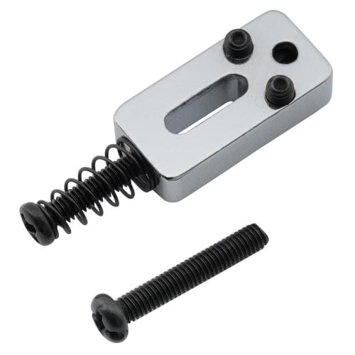 Musiclily Pro 10.8mm Pitch Modern Style Zinc Alloy Roller Saddles for Imported Strat/Telecaster Electric Guitars, Chrome (Set of 6)