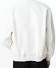 Man On The Boon Leather Zip-Up Varsity Jacket_Cream 4714110004