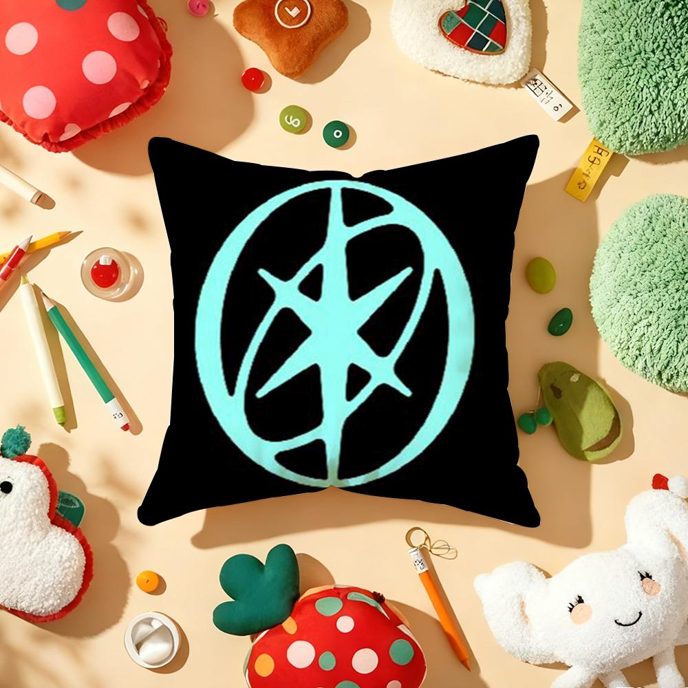 Girl Group KKatseye Pillow Case Plush Fabric Soft DoubleSided Printed Sofa Warm Winter Home Gift Cushion Cover