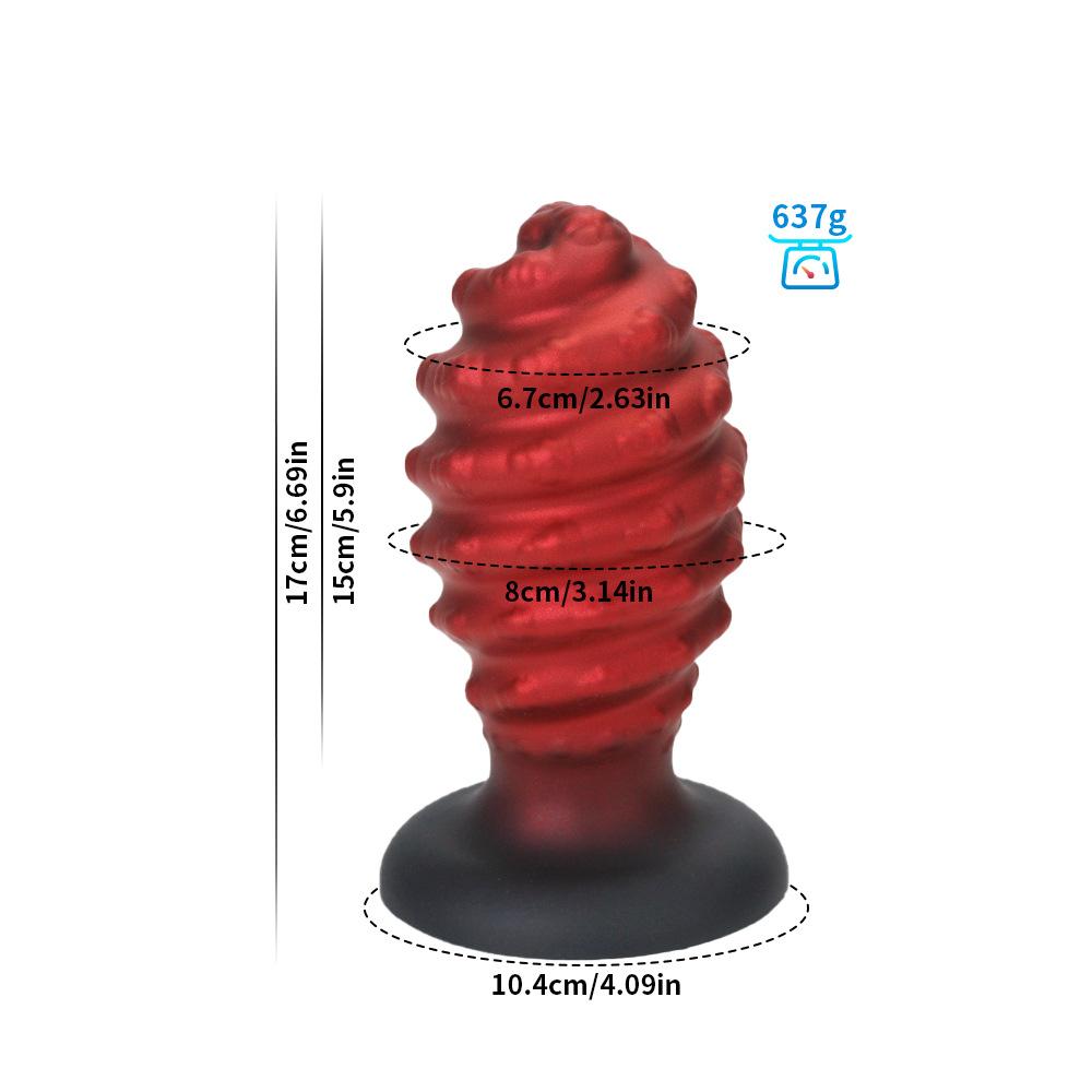 Классический спиральный фаллоимитатор задняя анальная пробка палка женский силиконовый мастурбатор товары для взрослых мужские анальные пробки