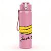 1PC Just Chill Banana Fruit Pattern 750ml Color Plastic Sports Water Bottle Leakproof Flip Straw Lid Suitable for Sports Office Home Use