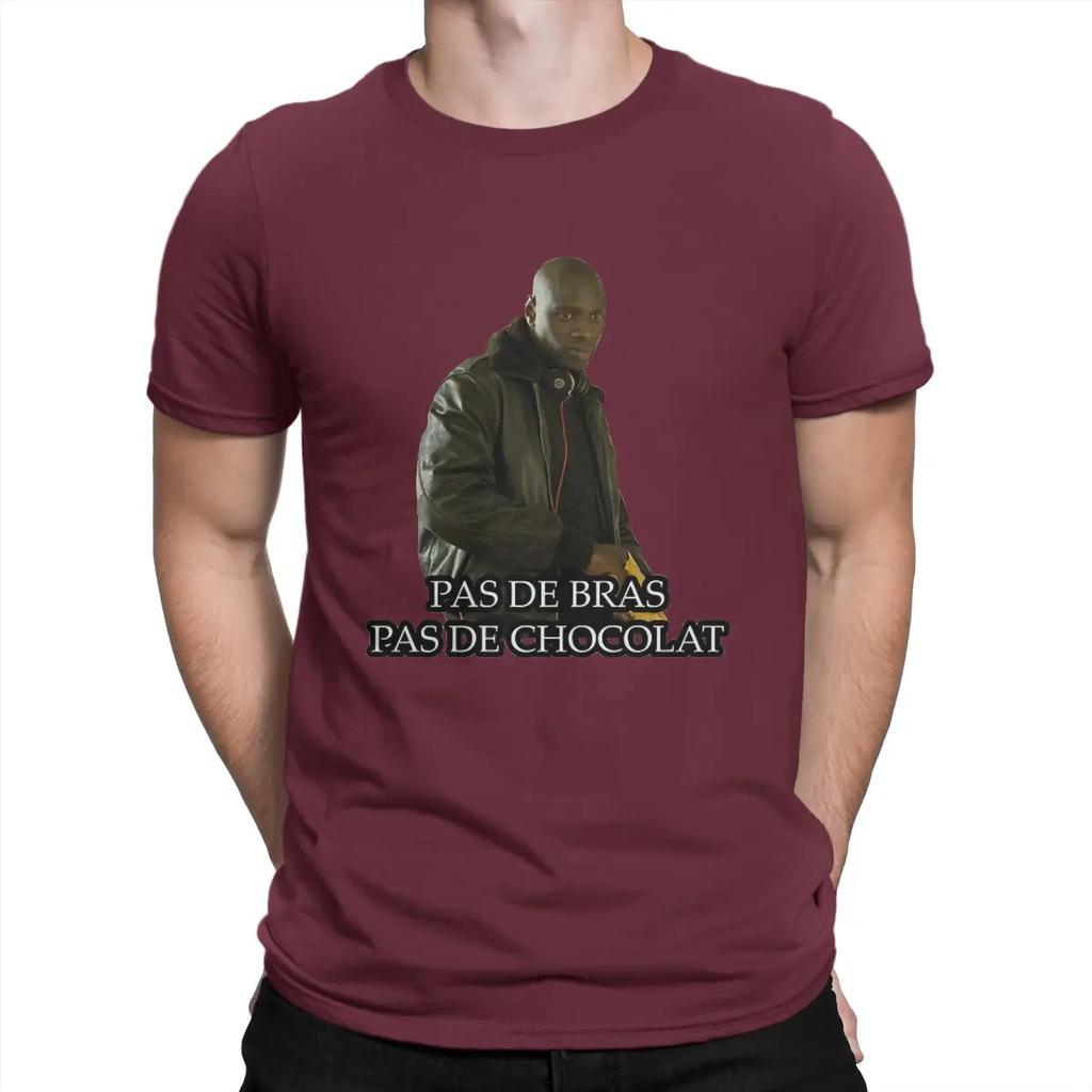 Vintage Omar Sy T-Shirt Men O Neck Pure Cotton T Shirt Intouchables Short Sleeve Tees Printed Clothes