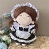 Multicolor Miniature Dress Suit Lolita Maid Attire Doll Headwear Dress Set  Cotton Stuffed Doll