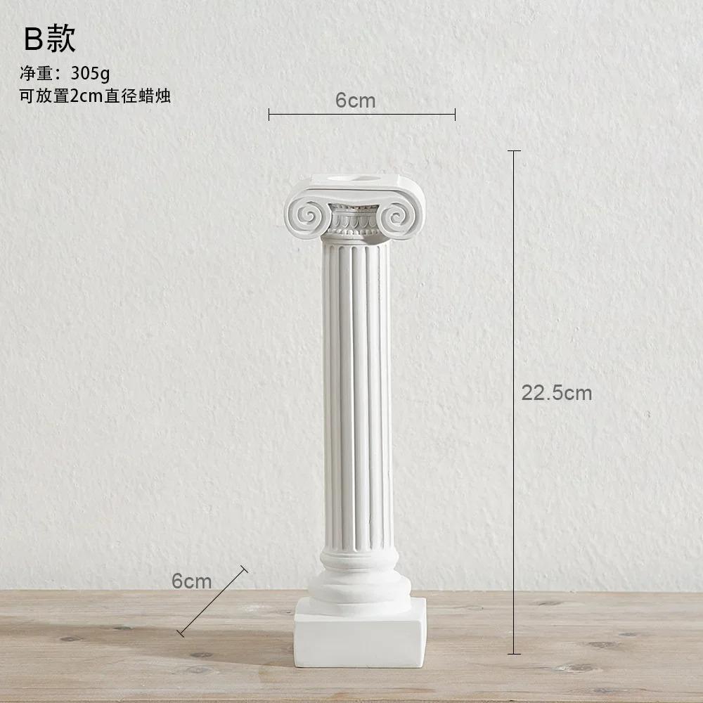 Римские колонны, статуи, греческие колонны, подсвечник, смоляная подставка для подсвечника, украшение свадебного стола, декоративная фигурка для дома и сада
