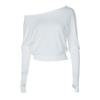 Spicy Spring 2025 New Girl Style White Strapless Pullover Tshirt Female Loose Casual Thin Versatile Tops
