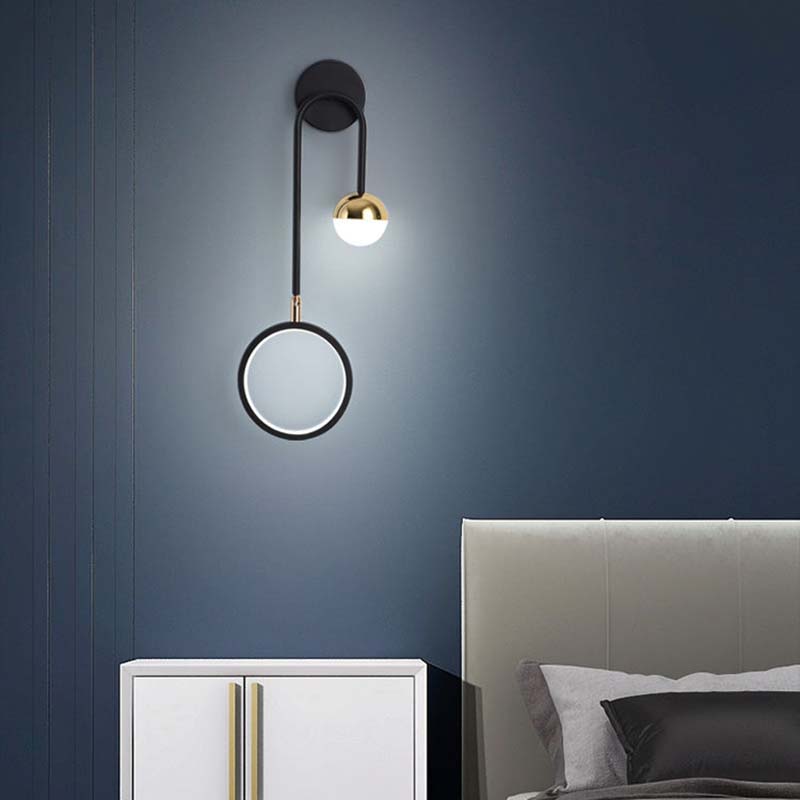 Скандинавский простой роскошный спальня прикроватная лампа творческая личность гостиная фоновая стена тумба под телевизор прикроватные лампы