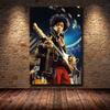 Famous Rock Star Jimi Hendrix Creative Poster Canvas Painting HD Printing Decorative Painting Living Room Decoration
