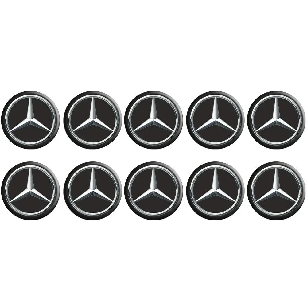 GLC GLB 14 мм Наклейки-эмблемы на ключ автомобиля Аксессуары Для Mercedes Benz AMG E S C A B Класса GLE GLS CLS GLC CLA GLA GLK GLB W205 W20