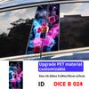 Dice Skull Car Sticker Auto B Pillar Waterproof Sunscreen Center Column Decor Cover Scratches Car Doors Pillar Decal Accessories