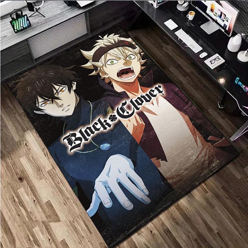 Black Clover: Magic Battle Home carpet Office Decorative Carpet For Living Room Bedroom Door Mat Floor Rug Computer Chair Area Rug