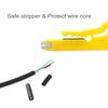 2PCS Multifunctional Wire Stripping Pliers, Simple Electric Wire Stripper Hand Tool