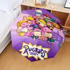1PC Rugrats Friends Automatic Folding Umbrella 8-Rib Travel Umbrella with Auto Portable Case, Ideal Gift for Birthdays