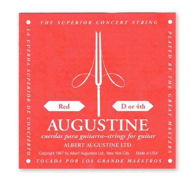 Струны для классической гитары AUGUSTINE, красные, 4 струны, КРАСНЫЕ, 4-я