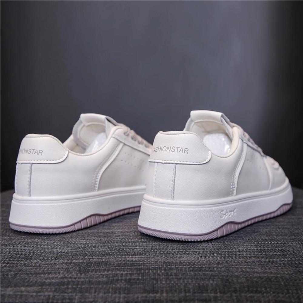 Белые туфли из натуральной кожи, женская повседневная спортивная обувь, весна 2024, новые универсальные дышащие женские туфли, белые кроссовки для женщин