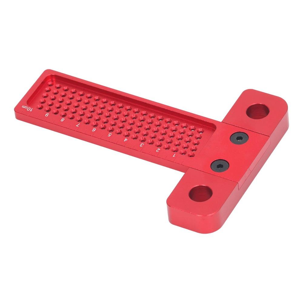Aluminum Alloy Woodworking Scriber Ruler 100mm Length Precision Line Drawing Ruler For Carpenters