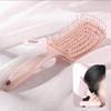 Elastic Massage Comb Hollow Out Hair Brush Scalp Massage Detangler Fast Blow Drying Styling Tool 1Pcs