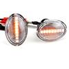 LED Dynamic T10 Lamps Car Fender Lights 2Pcs Car Side Marker Lights Turn Signal Fit For FIAT 500 500C 500L For Abarth 500 595 69