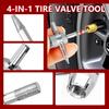 22Pcs Quick Change Tire Valve Tool Kit, Tire Valve Stem Core Quickly Replacement Tool Kit, Perfect Tool For Replacing Leaky Valves In