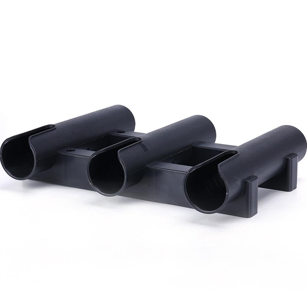 Настенный держатель для удочек, кронштейн, туба на 3 удилища, пластиковые стойки для удочек для лодки, черная подставка для удочек