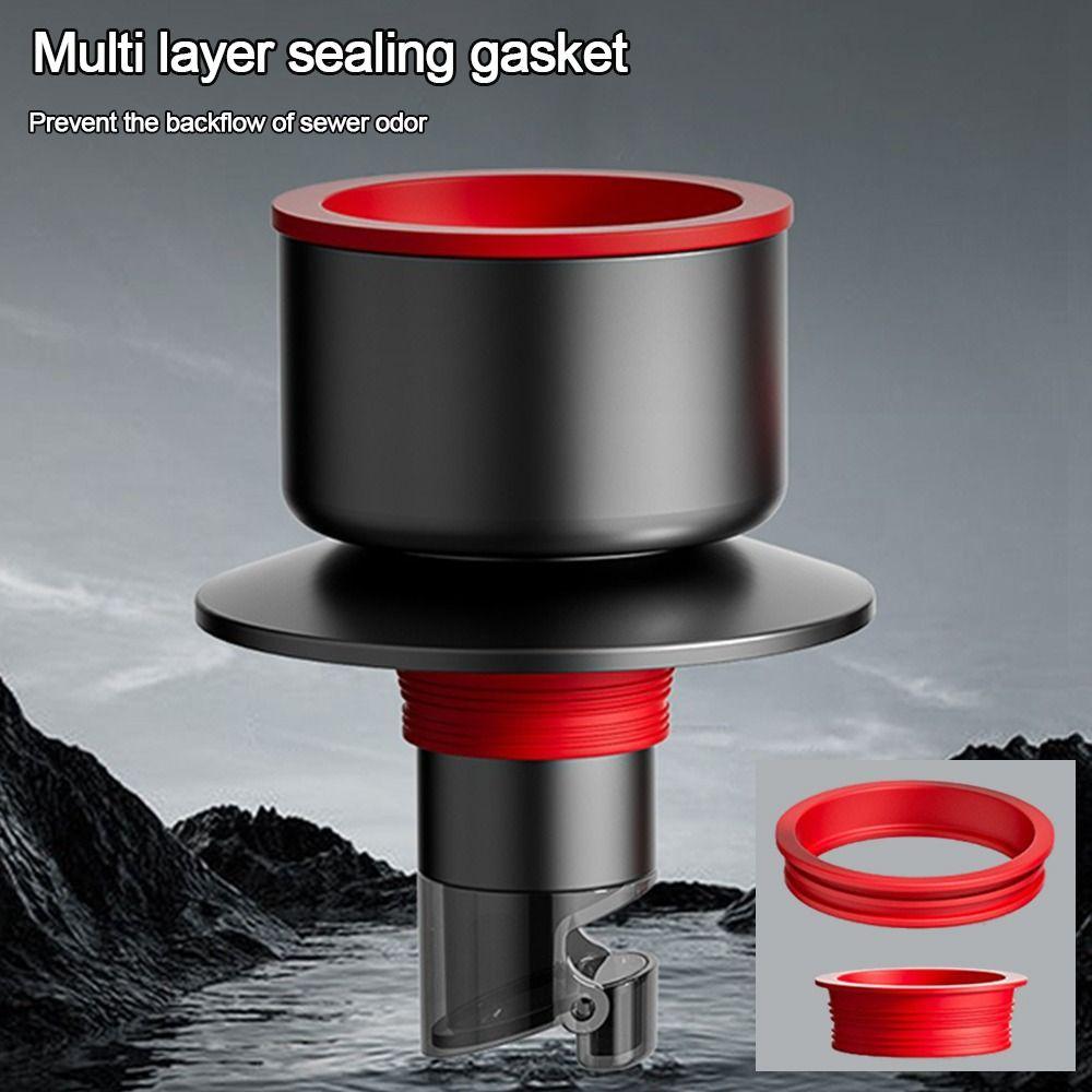 Stainless Steel Sink Drain Pipe Adapter Anti Odor Multifunctional Dishwasher Water Pipe Connector Sealing Ring