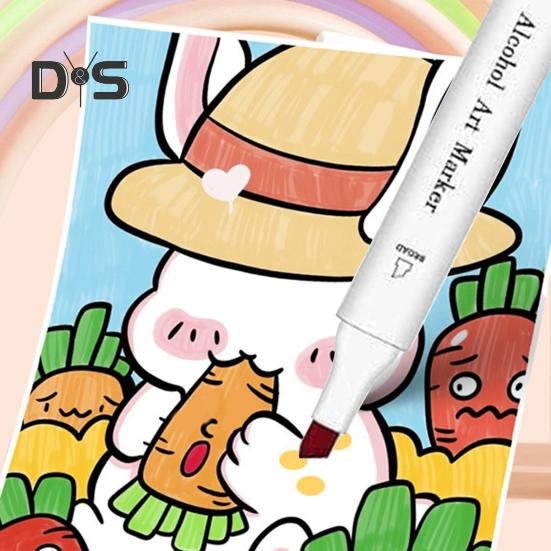 120 шт. спиртовых художественных маркеров, кистей и наконечников-долот, маркеры профессионального класса на спиртовой основе для детей, художников, рисунков, живописи