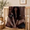 Плед singer C-Camila C-Cabello для мягкого тепла на колени для спальни, гостиной, кровати, дивана, кемпинга, пикника, офиса. Подарок