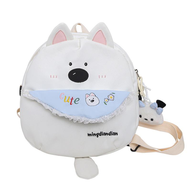 Мультяшный рюкзак для щенка, милый, мягкий, для девочки, универсальный, для хранения, сумка-мессенджер, рюкзак двойного назначения большой вместимости для студентки
