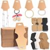 50PCS Accessories Display Holder Cardboard Paper Hanging Blank Tag Fashion Jewellery Packing Card