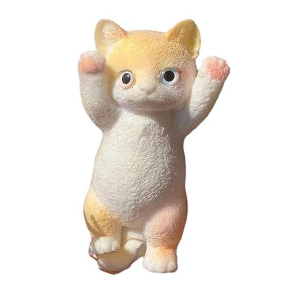 Кошка Сжимающая Игрушка Большая Кошка Сжимаемые Игрушки Мягкая ТПР Кошка Игрушка-Антистресс Супер Милая Игрушка-Снятие Стресса Кукла для Детей и Взрослых