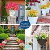 Faux UV Resistant Outdoor Porch Decor Artificial Flowers Fake Flowers Plastic Plants Garden