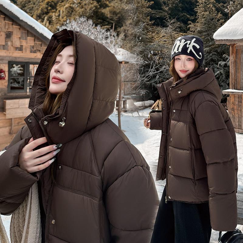 Women’s Short Hooded Windproof Thicken Warm Winter Jacket Outerwear